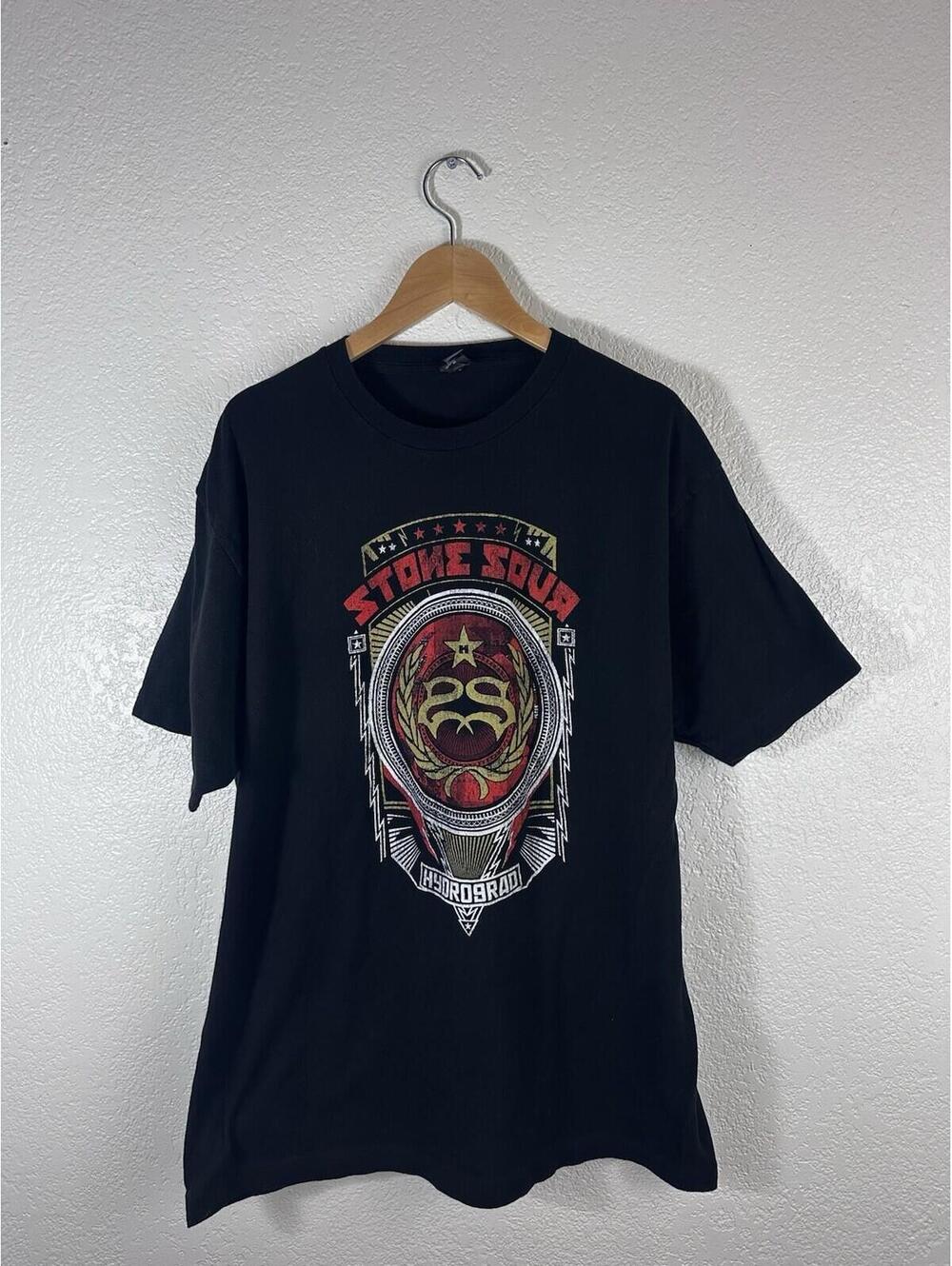 Stone Sour Hydrograd Tour 2017 Band T-Shirt Men’s XL Black Double Sided Tee